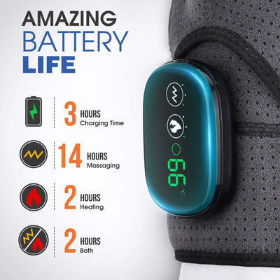 Heated Vibration Shoulder Brace with LED Display - Stroke Lyfe