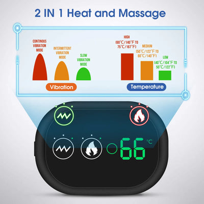 Heated Vibration Shoulder Brace with LED Display - Stroke Lyfe
