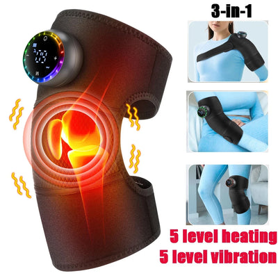 Heated Vibration Shoulder Brace with LED Display - Stroke Lyfe